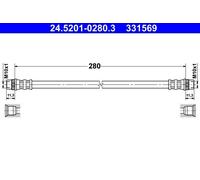ATE 24.5201-0280.3 Brake hose