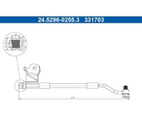 ATE 24.5296-0255.3 Brake hose