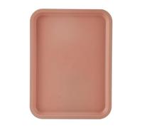 24.7 * 17.7 * 1.5CM Brown Plastic Serving Tray Rectangular Decorative Storage Organizer Tray For Hotel,Home,Restaurant Organizer
