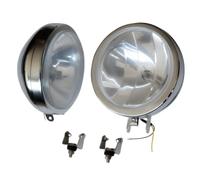 24/7 AUTO 2x Chrome Spot Lights 24V H1 70W Blue LED Ring