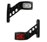 24/7 AUTO 2x Recovery Side Outline Marker Lights 12-24V for Trailer Truck Caravan Chassis Motorhome, Orange White Red