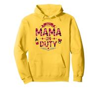 24/7 Mama on Duty: Pink Camo Mom Life, mama Pullover Hoodie, Adult Unisex, Lemon, L