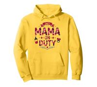 24/7 Mama on Duty: Pink Camo Mom Life, mama Pullover Hoodie, Adult Unisex, Lemon, XL