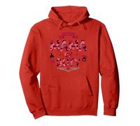 24/7 Mama on Duty: Pink Camo Mom Life, mama Pullover Hoodie, Adult Unisex, Red, XL