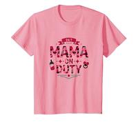 24/7 Mama on Duty: Pink Camo Mom Life, Mama T-Shirt, Kids, Pink, 6 Years
