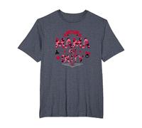 24/7 Mama on Duty: Pink Camo Mom Life, Mama T-Shirt, Men's Big and Tall, Heather Blue, 6X Tall