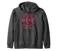 24/7 Mama on Duty: Pink Camo Mom Life, Mommy Zip Hoodie, Adult Unisex, Dark Heather Grey, M