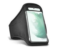 24/7 Oliver Running Sports Armband Gyms Fitness Workout ARM Band Cover Strap For Samsung Galaxy S20+ S21+ S22+ Ultra FE 5G A12 A13 A23 A33 A53 A32 5G (Black)