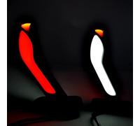 24/7Auto 2 x 24V side LED marker neon light red/white/orange truck trailer chassis cobra style