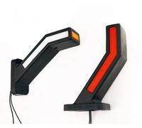 24/7Auto 2x LED neon side position 12V 24V marker lights long stalk lamps truck chassis caravan trailer white orange red