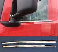 24/7Auto 2x stainless steel window trims for Scania S R 2016-2019 trucks left & right side