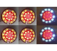 24/7Auto 6x 12V LED Tail Rear Hamburger Lights Truck Caravan Camper Lorry Tipper Bus