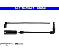 WARNING CONTACT BRAKE PAD WEAR FOR LAND ROVER RANGE/III/Mk/SUV 428PS 4.2L 8cyl
