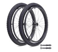 24 All-terrain Rear Wheel Assembly For Wheelchair - Pneumatic Tire Replacement, 50-507, Durable Indoor/outdoor Back Wheels Bearing 12mm