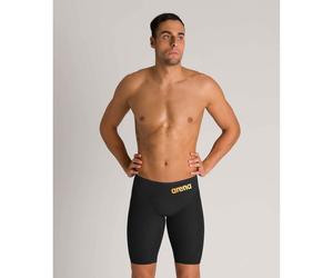 (24) Arena Race Swimming Jammers Powerskin Carbon Glide Swim Shorts - Black / Gold