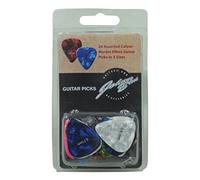 24 Assorted Colour Marble Effect Guitar Picks