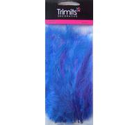 24 Assorted Royal Blue Marabou Feathers for Crafts
