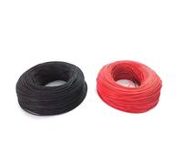 24 AWG 10m Black+Red, 24AWG High Temp Silicone Wire 10M, Red/Black 24 Gauge Tinned Copper Cable for RC Cars, Boats, Planes, LED Strips