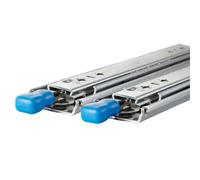 24" Ball Bearing Der Slides with Lock - Smooth Glide Mechanism, Ideal for Kitchen CABI and Fur STO, Heavy Du, Easy Installat