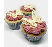 24 Beautiful 3D Pale Yellow Edible Wafer Paper Butterfly Cake Toppers Decorations
