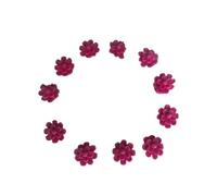 24 Beautiful Edible Sugar Fondant Lily Blossom/Daisy Flowers; 2cm Birthday, Wedding/Anniversary, Baby/Bridal Shower, Easter, Mothers Day Cake/Cupcake Toppers/Decorations (Dark Pink/Hot Pink)