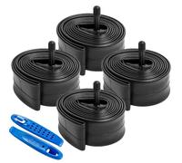 24" Bike Tubes 24x2.125/2.2/2.3/2.4 AV Schrader Valve 24 Bicycle Tubes and Tire Levers Compatible with 24 x 2.125 24x2.20 24x2.25 24x2.30 24x2.35 24x2.40 Bike Tire Tubes-4-PCS