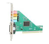 24-bit Channel 4 1 Internal Audio Card Plug and Play Sound Karte PCI Sound Card Stereo Surround CMI8738 Sound Card for Computer Desktop