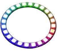 24 Bit LED Ring, WS2812 5050 RGB LED Ring Lamp Light Ring LED Strip SMD Addressable LED Ring with Integrated Drivers