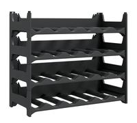 (24 bottle) vidaXL Wine Rack Wine Shelf Whisky Bottle Holder Drinking Rack PP Stackable