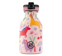 24Bottles Kids Bottle for Kids Primary School and Nursery 250ml Bottle with Cap 100% Airtight Stainless Steel Drinking Bottles Italian Design