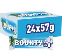 24 Bounty Coconut & Milk Chocolate Snack Bar each 57g