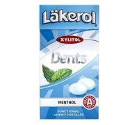 24 Boxes x 36g of Läkerol Dents Menthol - Original - Swedish - Sugar Free - Xylitol - Pastilles - Lozenges - Dragees - Drops - Candies - Sweets