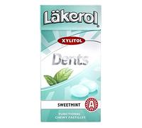 24 Boxes x 36g of Läkerol Dents Sweetmint - Original - Swedish - Sugar Free - Xylitol - Pastilles - Lozenges - Dragees - Drops - Candies - Sweets