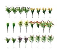 24 Bundles Artificial Flower Bouquets