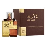 24 Carat Pure Gold 100ml EDP By Lattafa Oud Rose Saffron Vanilla Perfume Spray