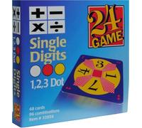 24 Card Game - The Math Card Game with 48 Single-Digit Cards to Make 24 Using Logic, Speed & Strategy