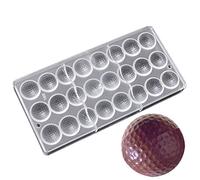 24 cavities golf ball shape PC Polycarbonate chocolate mold chocolate biscuit fondant maker for diy bakery tools