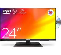 24" CELLO C2424F HD Ready LED TV with Built-in DVD Player, Black