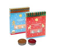 24 Christmas Scented Tea Lights Candles - Votive Candles - Festive fragranced Tea Light Candles - 12 Gingerbread Cookies - 12 Citrus & Cinnamon Sparkle - Tea Light Gift Set.