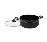 (24 Cm) Royalford Anodized Casserole PotDish with GlassLid