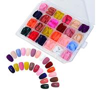 24 Color Square Press On Nails Colored False Straight Full Cover Acrylic Tip Manicure Artificial Fingernails Acrylic False Nail Tip On On Long Coffin Sets Long Ballerinas Fingernails