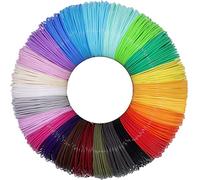 24 Colors ABS 3D Pen Printer Filament Sample Refill, Each Color 3.5m, Total 84m ABS Material, Support for 1.75mm 3D Printer & 3D Pen, Not Fit for 3Doodler Pen, Pack with 2 Finger Caps by OEM MIKA3D