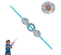 24 Colors Light Up Sword Toy,Retractable 2 in 1 Dueling Swords RGB Double-Blade with Dynamic Sound Effects & Fingertip Rotation,Light Swords New Year Christmas Birthday Gifts for All Ages (Silvery)