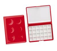 24 Compartment Watercolor Paint Palette Portable Paint Storage Case for Artists and Students Travel Sketching Travel Watercolor Set