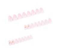 24 Count Fake Nails With Floral Patterns Press On Nails For Women Odorless Art Set For Event And Daily Wear Artificial Nail