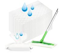 24 Count Unscented Upgraded Wet Mop Refills for Swiffer Sweeper Wet Pads, One Piece Cleans One Room, Wet Mopping Cloths for Swiffer Wet Pads Refill
