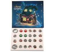 24-Day Christmas Bracelet Advent Calendar 2025 - DIY Jewelry Making Kit with 22 Charms & 2 Bracelets | Creative Xmas Countdown Gift for Girls, Teens and Craft Lovers
