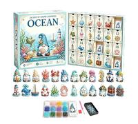 24 Day Christmas Calendar,Rhinestone Gnome Craft Painting Kit,Home Decor
