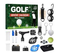 24-Day Christmas Countdown Golf Advent Calendar 2025 - Includes Golf Balls, Tees & Ball Markers - Xmas Gift for Men, Teen Boys - Perfect for Dad, Husband & Boyfriend