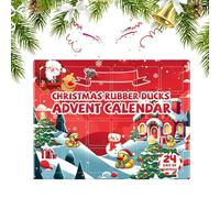 | 24 Day Christmas Countdown, Rubber Duck Christmas for Holiday Decoration at Home or Classroom Activity